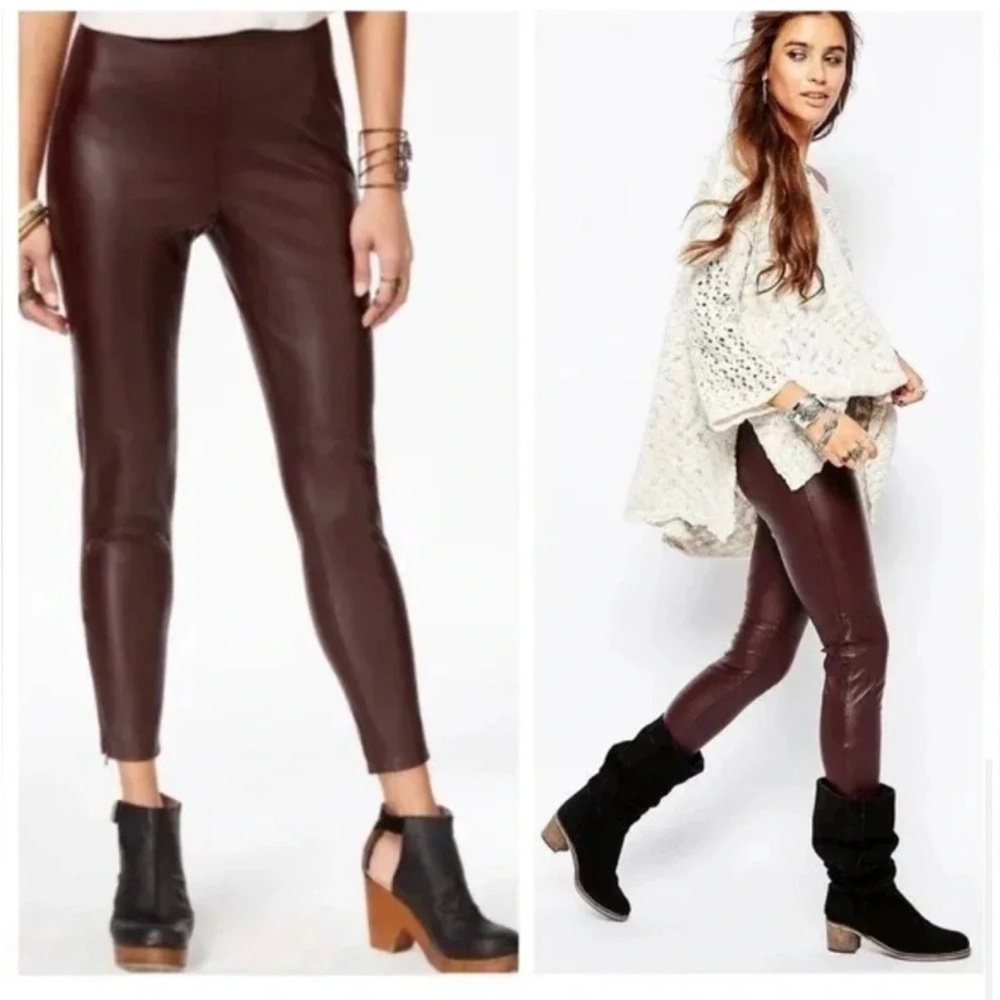 Leather leggings